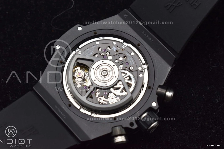 Edition Bang Hublot On Black Big Dial 1:1 Strap Titanium 898 Best Black Rubber Skeleton Sporty Unico ZF A 1114